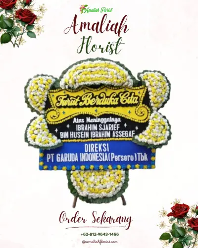 Papan Bunga Duka di Flamboyan Baru