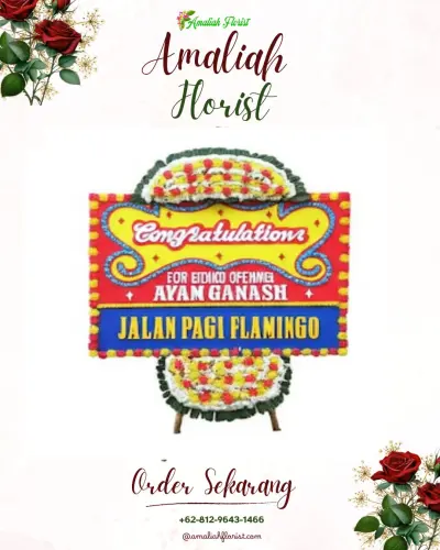 Bunga Papan Congratulation di Flamboyan Baru